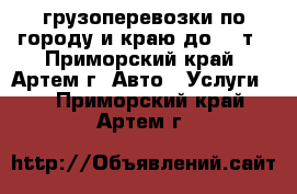 грузоперевозки по городу и краю до 12 т - Приморский край, Артем г. Авто » Услуги   . Приморский край,Артем г.